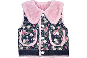 Peacolate Little Big Girl Outfit Distressed Sleeveless Jacket Embroidered Sequins Butterfly Denim Vest