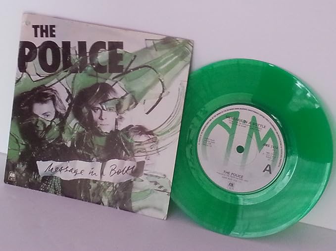 POLICE message in a bottle, 7 inch green vinyl Amazon.co.uk Music
