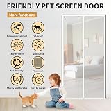 LAIJIANG Reinforced Cat Screen Door 90x210cm Thickened Mesh with Zipper view 3