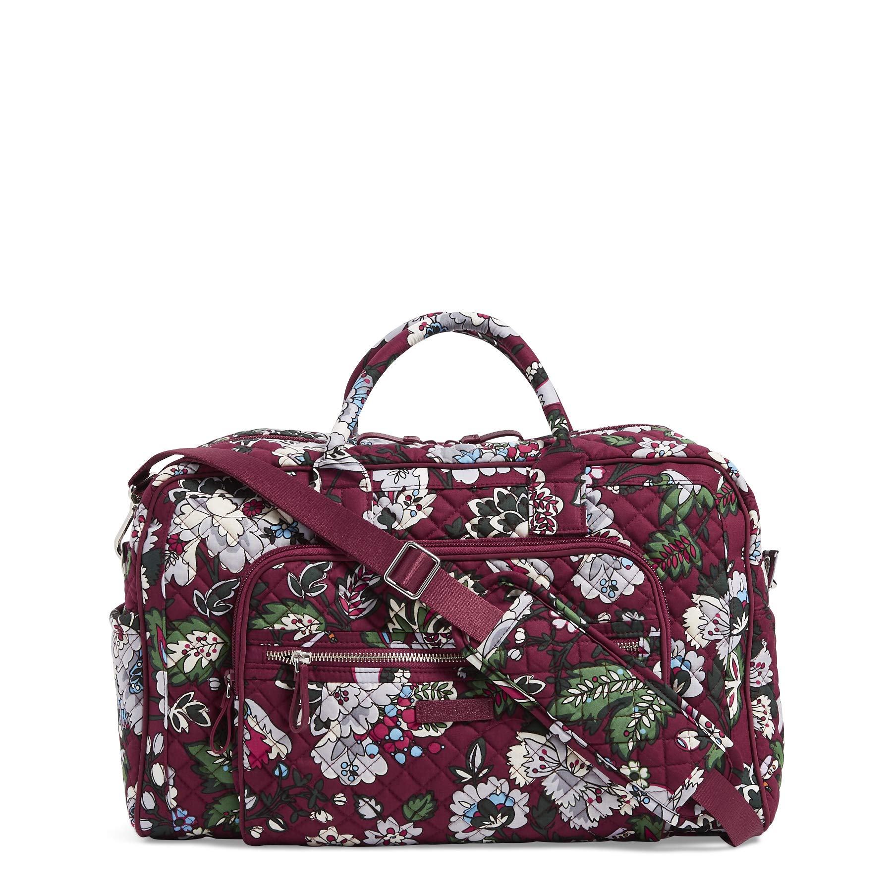 vera bradley bordeaux blooms campus backpack