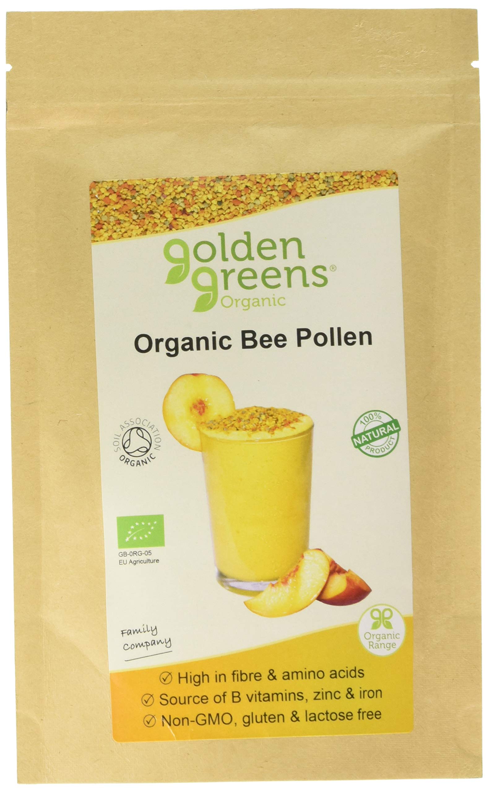 GOLDEN GREENS ORGANIC Organic Bee Pollen 100g (PACK OF 1)