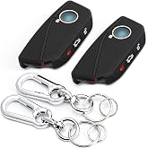 SUGOPADEN Key Fob Cover for BMW 2025 2026 X3 X5 X1 X7 I5 X6 I7 IX XM, Black | 2 Pack Silicone Car Key Protector Case with Keychains