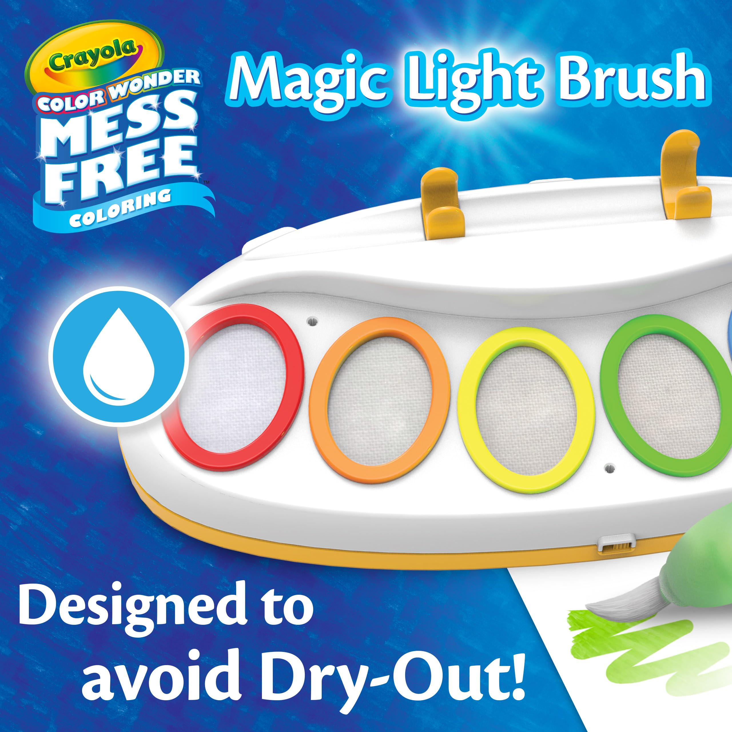 Crayola Color Wonder Magic Light Brush, Mess Free Painting Station for Kids, Toddler Toys & Activities, Holiday & Christmas Gifts for Kids, Ages 3+