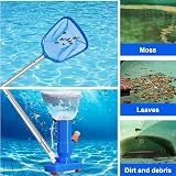BLIKA Swimming Pool Vacuum Cleaner & Skimmer Net Set 63" Pole view 5