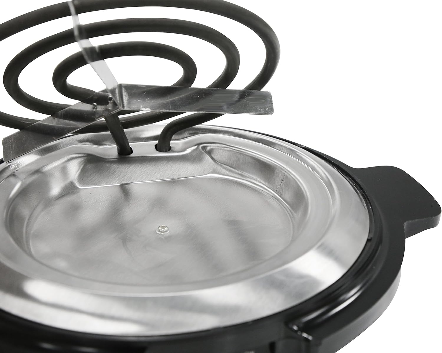 Elite Gourmet Elite Cuisine ESB-300X Single Countertop Portable Small Buffet Burner Electric Hot, Coiled Heating Plate, Temperature Control, Dorms, RV, Camping, 750 Watts, Black: Electric Countertop Burners: Kitchen & Dining