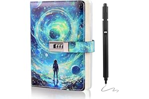 Diary with Lock for Boys Ages 8-12, A5 Journal with Lock 192 Pages-Adventure Travel Kids Journals for Teen Boys, Secret Diary