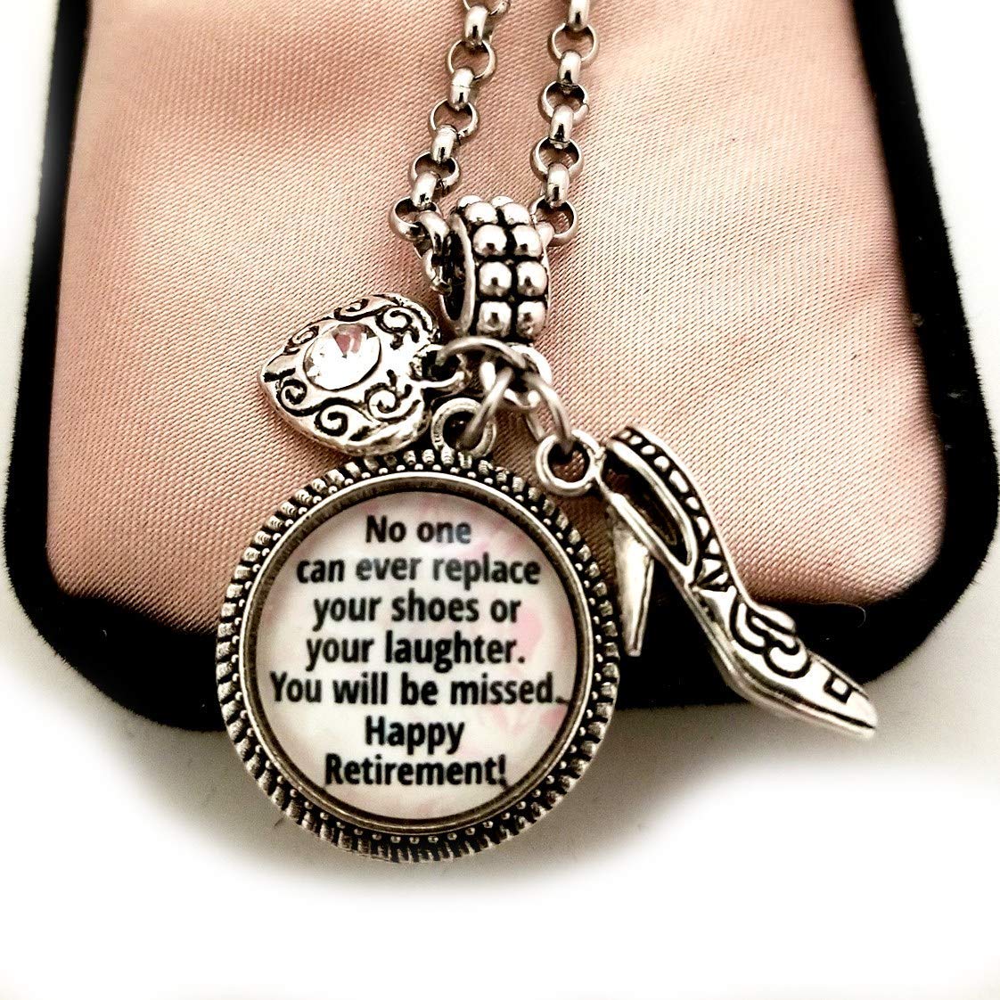Happy Retirement Gift for Women, Charm with Bracelet