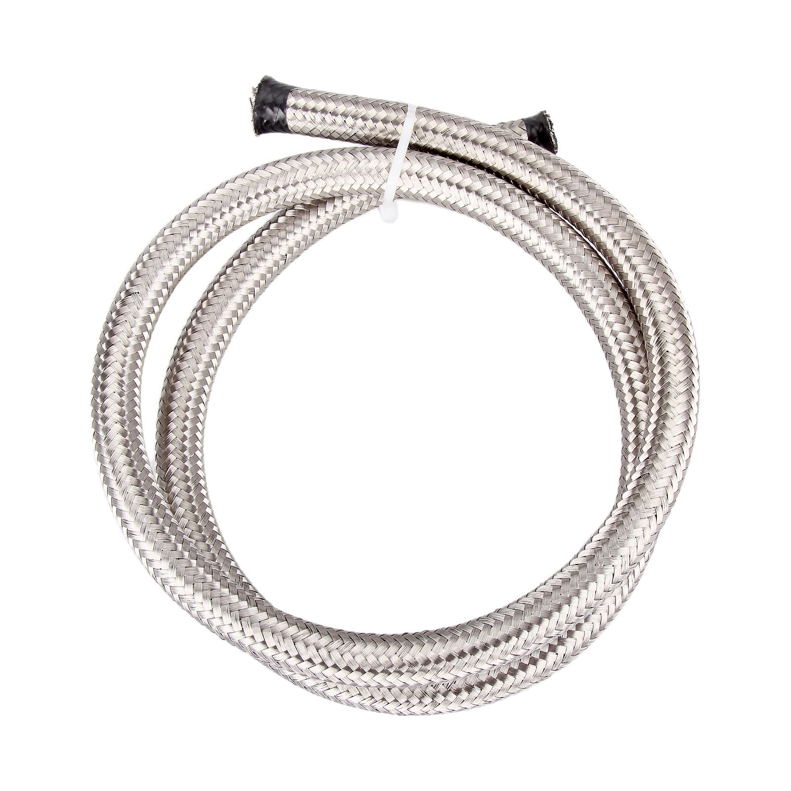 Universal AN-6 AN6 AN06#308 Stainless Steel Braided Fuel Line Oil Gas Hose each 1 Meter/3.3 Ft Long From Madlife Garage