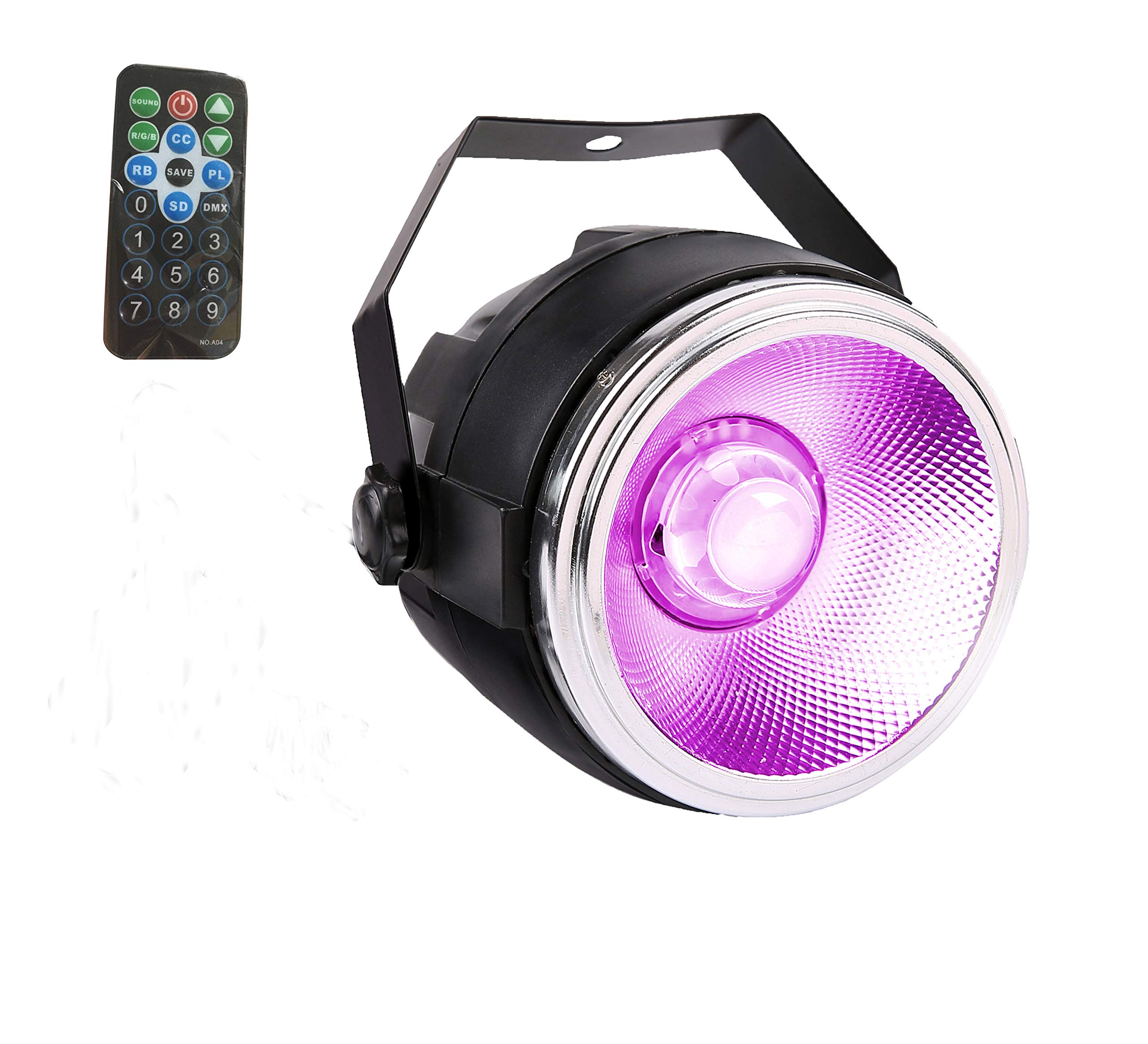 Par LED stage light,SENLAN 30W RGB COB par LED wash lights with polished aluminum reflector plus small dome len with remote controllerc stage lights for wedding/party/theater