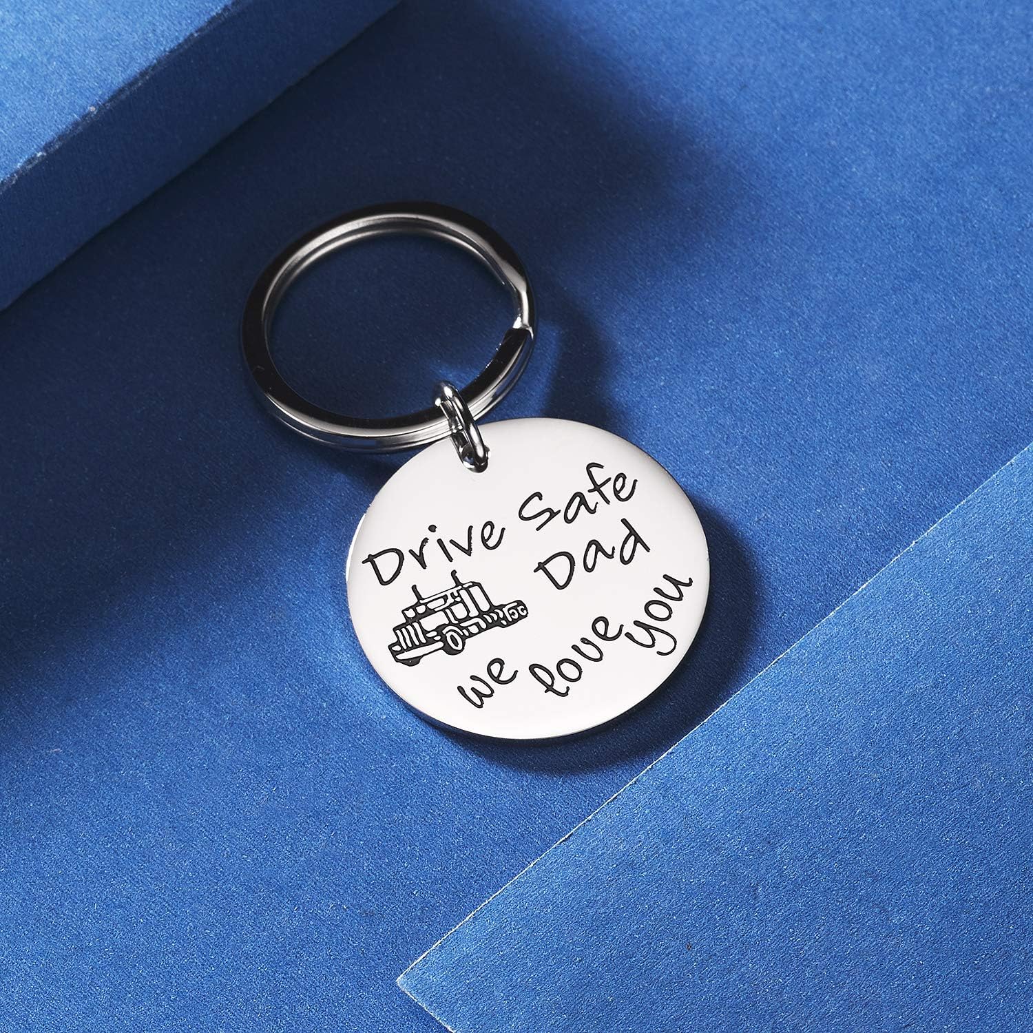 CJ&M Truck Driver Keychain - Trucker & Truck Dad - Father's Day & Papa Gift, L - Image 5
