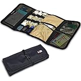 Billetera / Organizador para viajes + Etiqueta para el bolso NEGRO