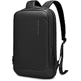 Muzee Laptop Backpack for Men,Slim Business Backpack With USB Plug Fits 15.6 inch PC,Structured Shell Design