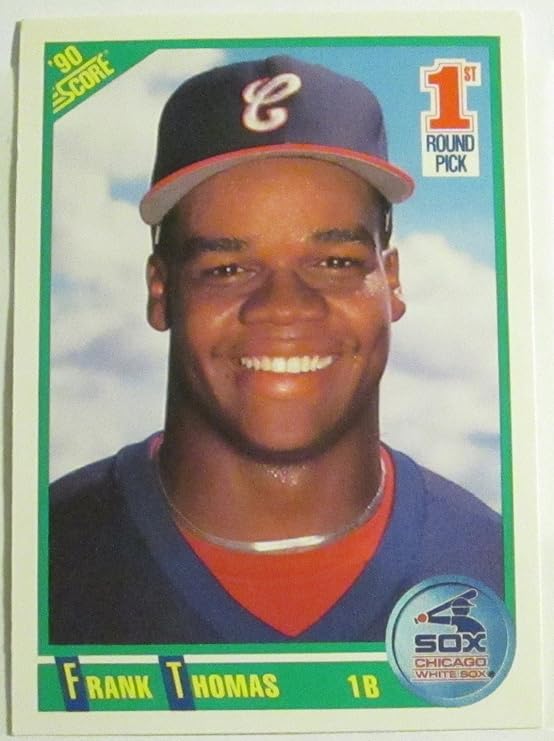 FRANK THOMAS 1990 SCORE BASEBALL CARD 663 (1st ROUND DRAFT PICK