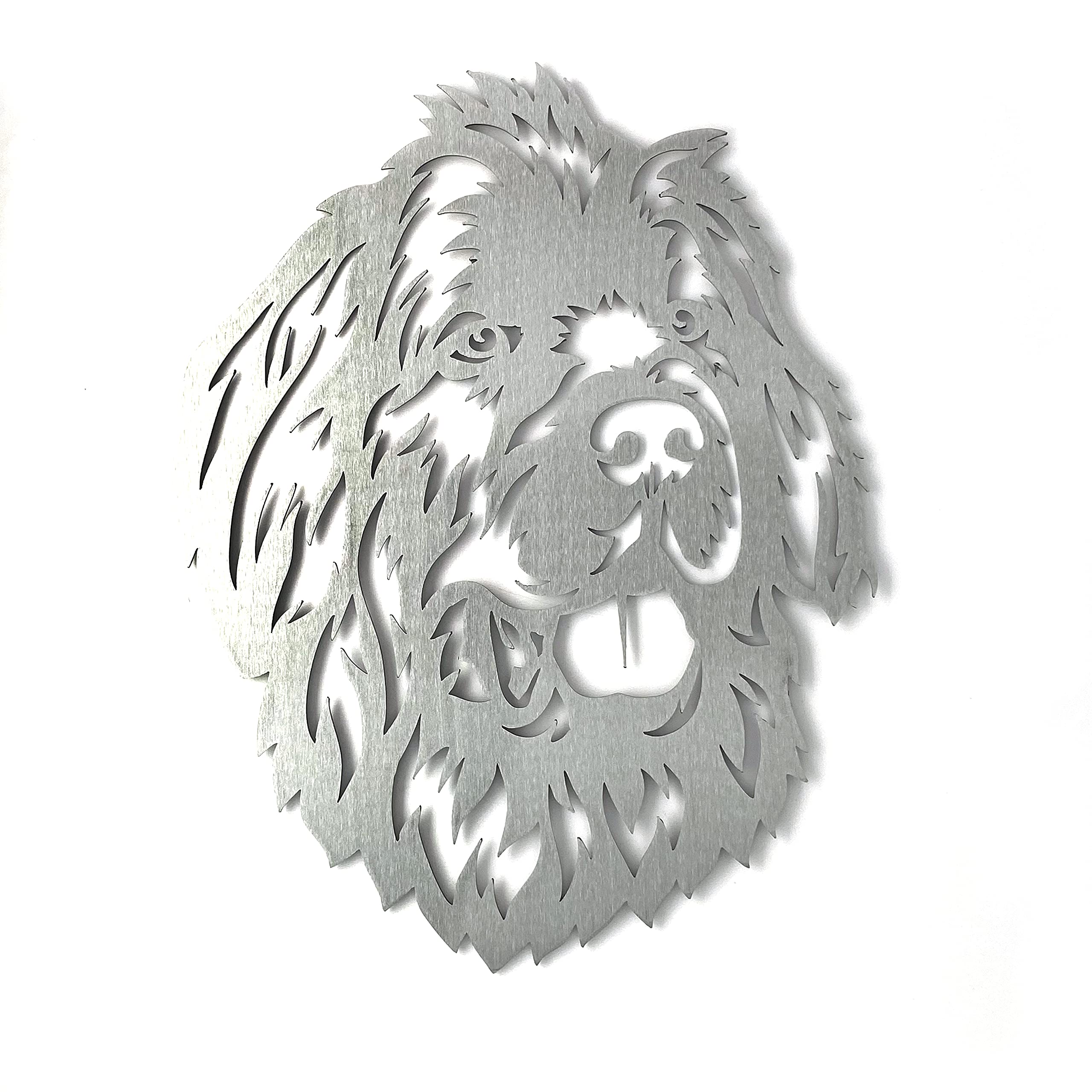 Image Industry Newfoundland Dog Garden Art Sculpture/Garden Ornament/Rusty Metal Dog/Metal Garden Sculpture/Metal Art (Large 300mm x 386mm)