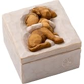 Willow Tree Hug (Golden Dog), Sculpted Hand-Painted Keepsake Box | Pet-Themed Figure, Holds Small Treasures, Hidden Message Inside, Cast from a Susan Lordi Original Carving, Fitted Gift Box