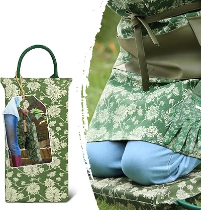 Colwelt Gardening Kneeling Pad Set with Apron, Extra Thick Pad 5cm