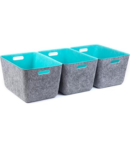 Three By Three Seattle ReSTAK Lot De 3 Bacs De Rangement