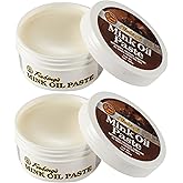 Fiebing's Mink Oil for Leather Boots (2 Pack, 6 oz Each) - Leather Cleaner & Conditioner - Waterproof, Preserve, Soften All Smooth Leathercraft & Vinyl - Prevents Salt Stains On Couch, Shoe, Purse