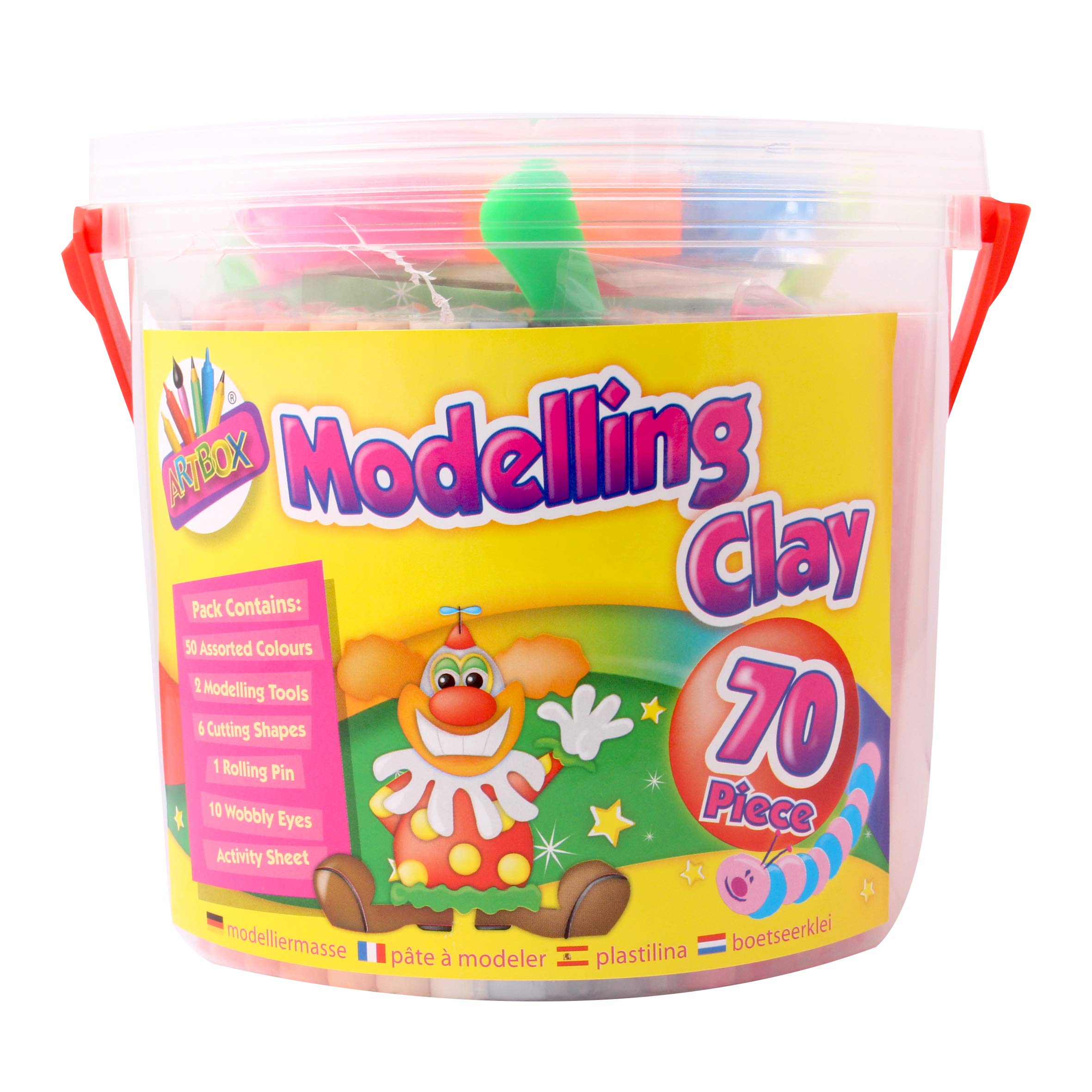 Modeling Clay Playset with over 70 pieces of Creative Modeling Clay, Sculpting, Cutting, and Shaping tools