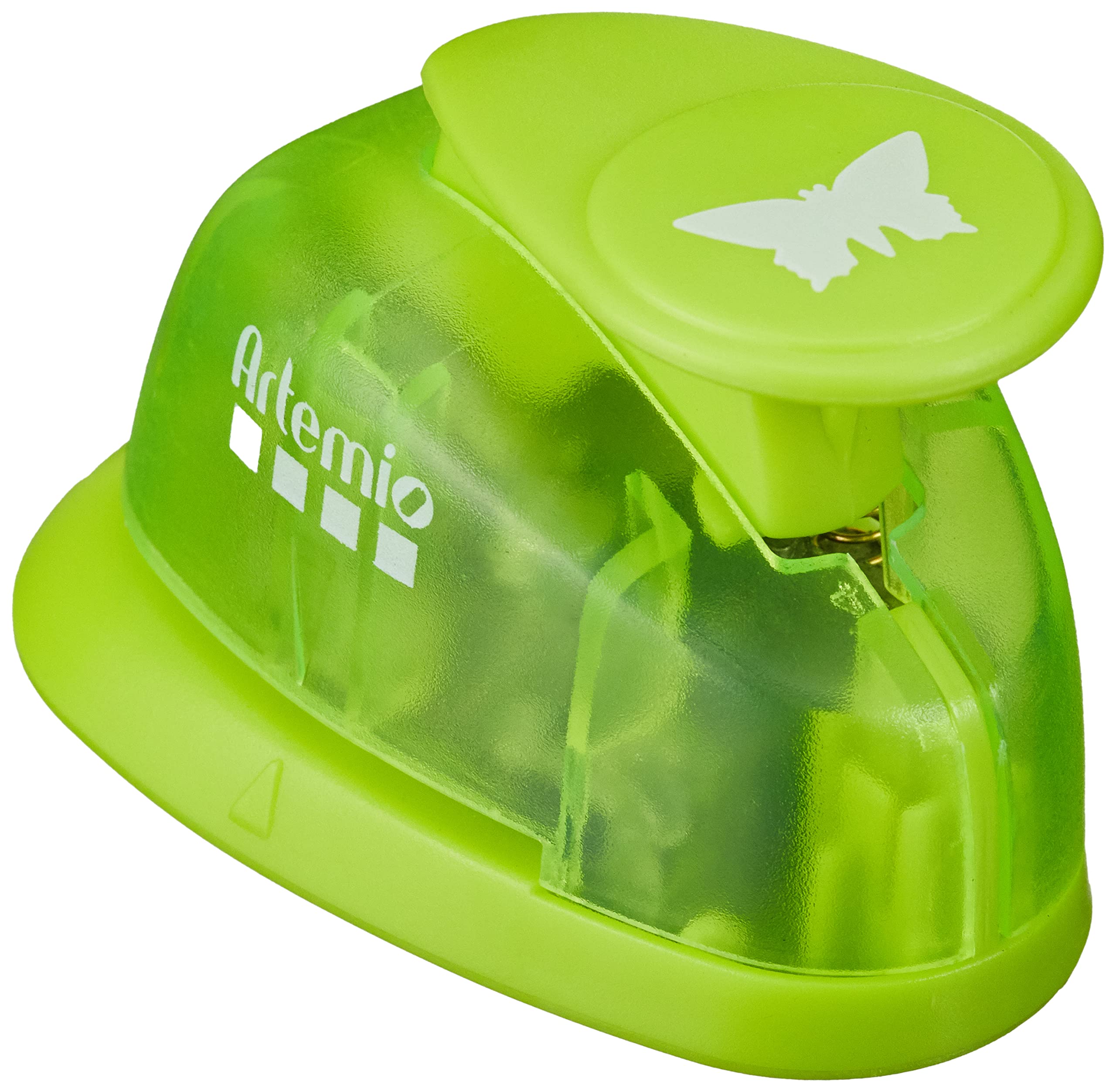 Artemio 1.6 cm Small Butterfly Number 2 Lever Punch, Green
