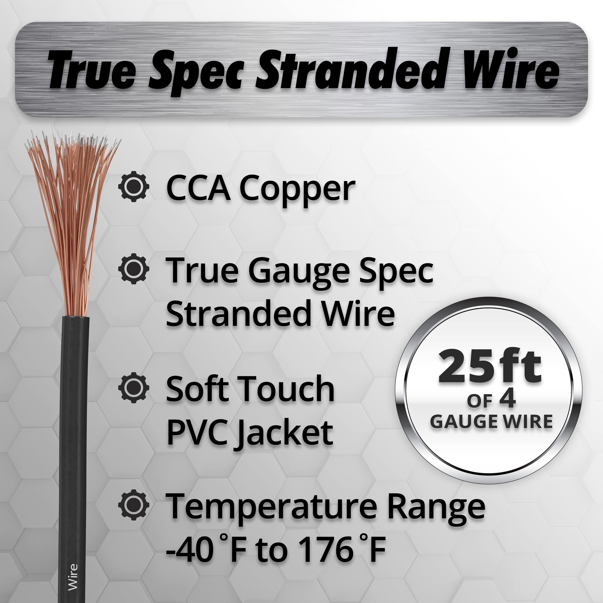 Mua InstallGear 4 Gauge Wire (25ft) - 4 Gauge Amp Wire, Primary ...