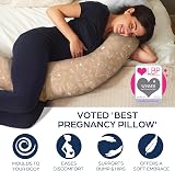 Niimo XXL Pregnancy Pillow & Nursing Pillow 100% Cotton Cover view 2