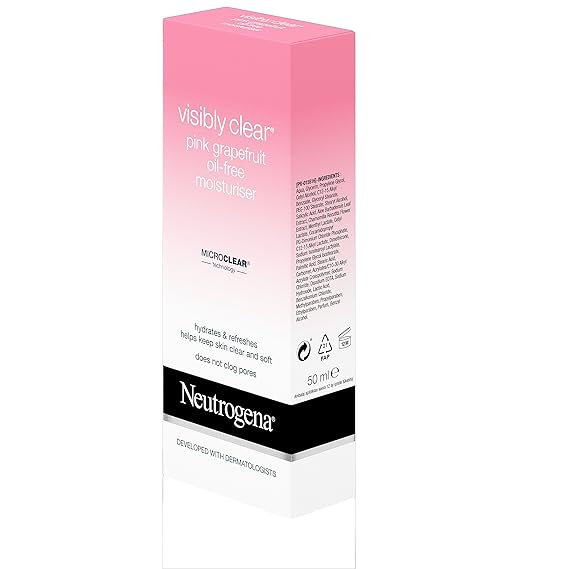 neutrogena visibly clear pink grapefruit moisturizer
