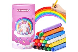 DREAMYCANDY DreamCandy Twist Crayons for Toddlers,24 Colors Non Toxic Washable Crayons for Kids,Art Supplies Drawing Coloring Crayon Set,Gift for Boys and Girls,Back to School,Stocking Stuffers