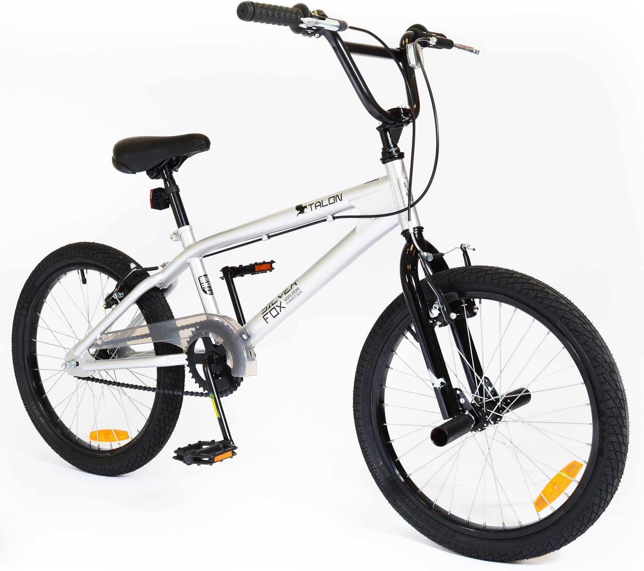 SilverFox New Girls/Boys Talon Bmx 20 Inch Bike Grey/Black - Grey/Black
