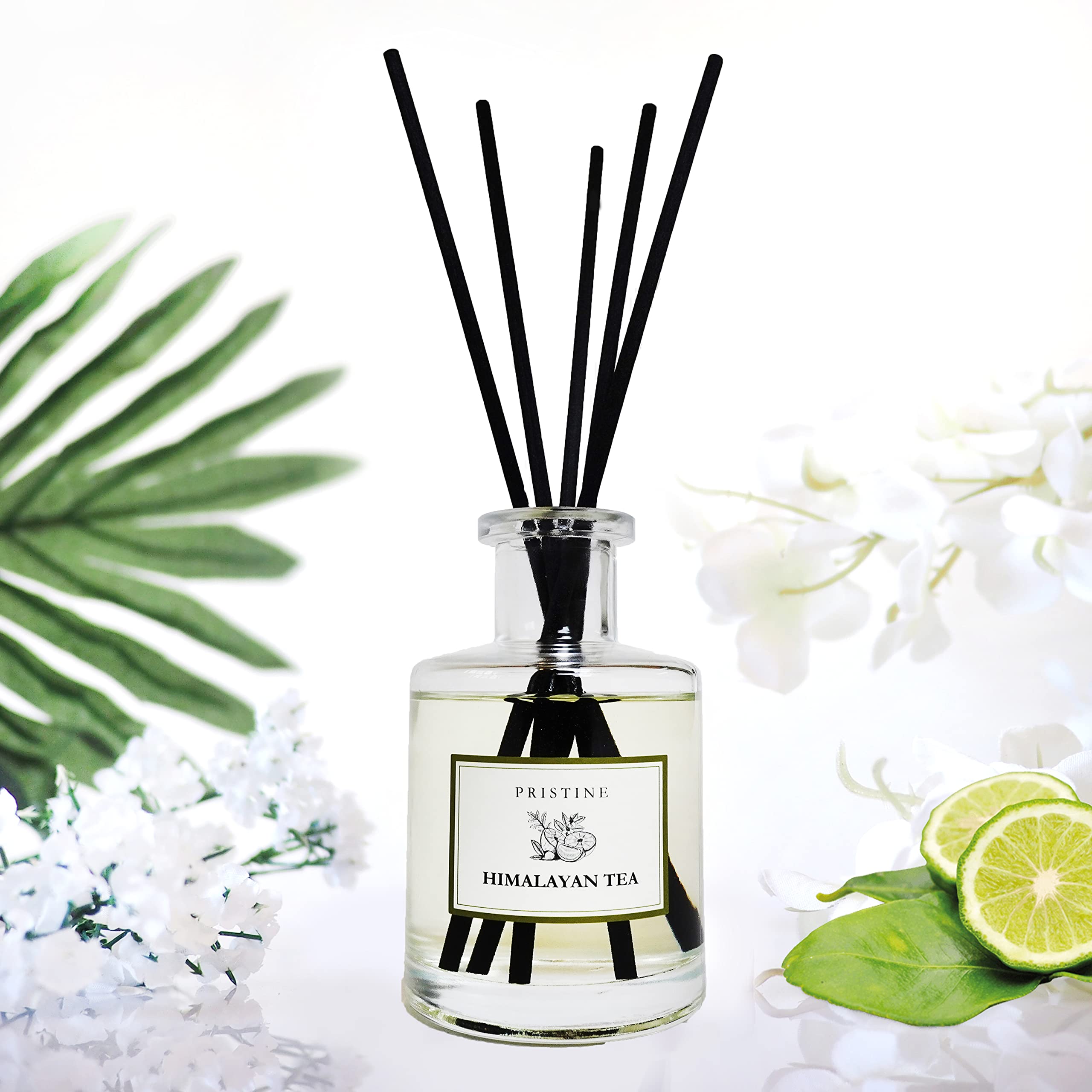 Photo 1 of PRISTINE Himalayan Tea/Inspired by Westin Hotel Reed Diffuser for Home | Fresh Bergamot/White Tea Room Fragrance Reed Diffusers, Oil & Room Diffusers with Reed | Home Fragrance Scent Diffuser