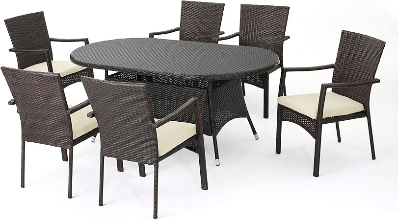Amazon Com Christopher Knight Home Lancaster Outdoor 7 Piece