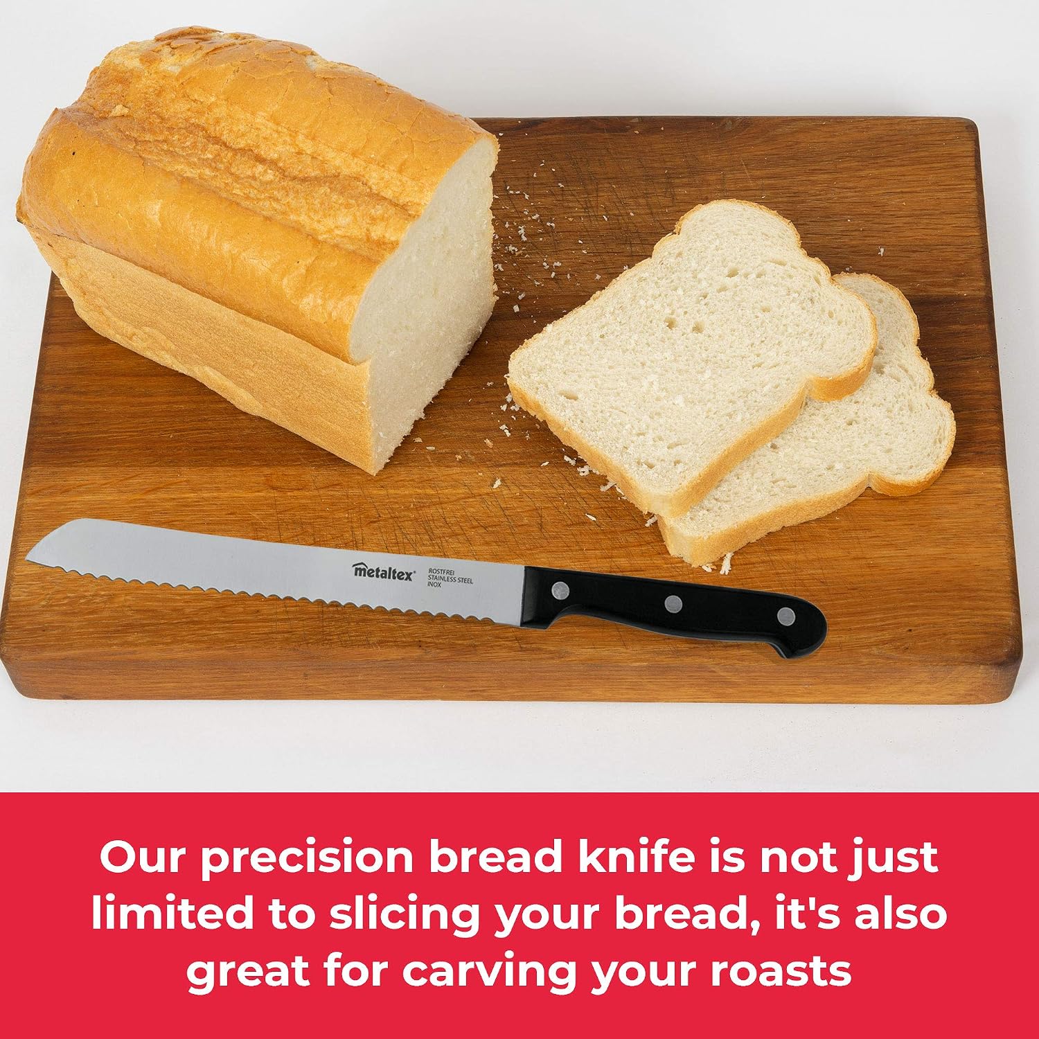 Metaltex "Professional" Bread Knife, Silver, 32.5 cm, 33 cm - Image 4