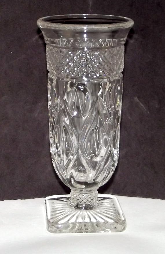 VINTAGE SQUARE BASED PEDESTAL GLASSES (SET OF SIX
