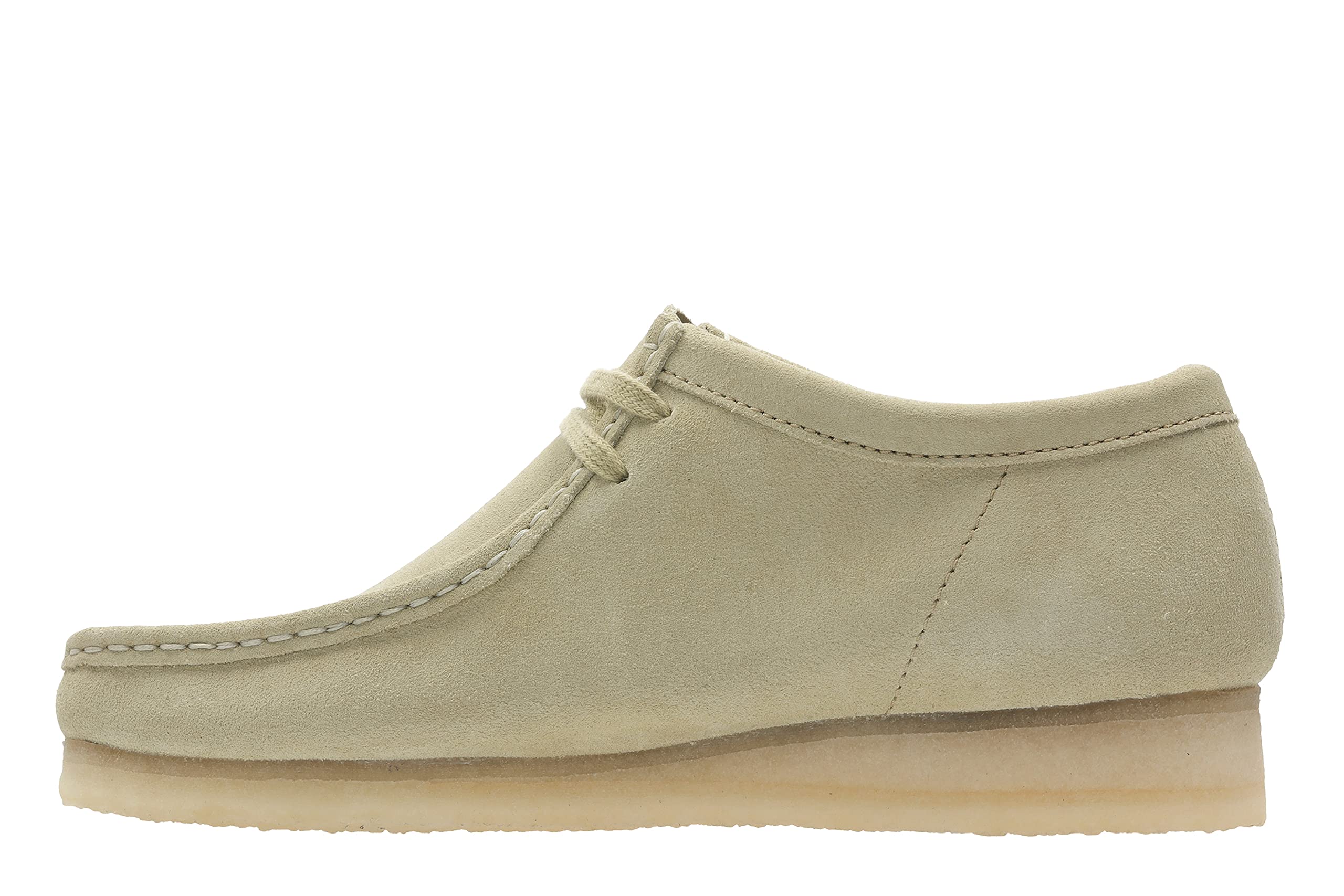 Clarks Originals Wallabee In Grey For Men Soft Suede Crepe Shoe