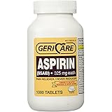 GeriCare Aspirin Tablets 325mg (Bottle of 1,000)