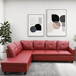 GlasFlength L Shaped Couch, Modular Sectional Sofa