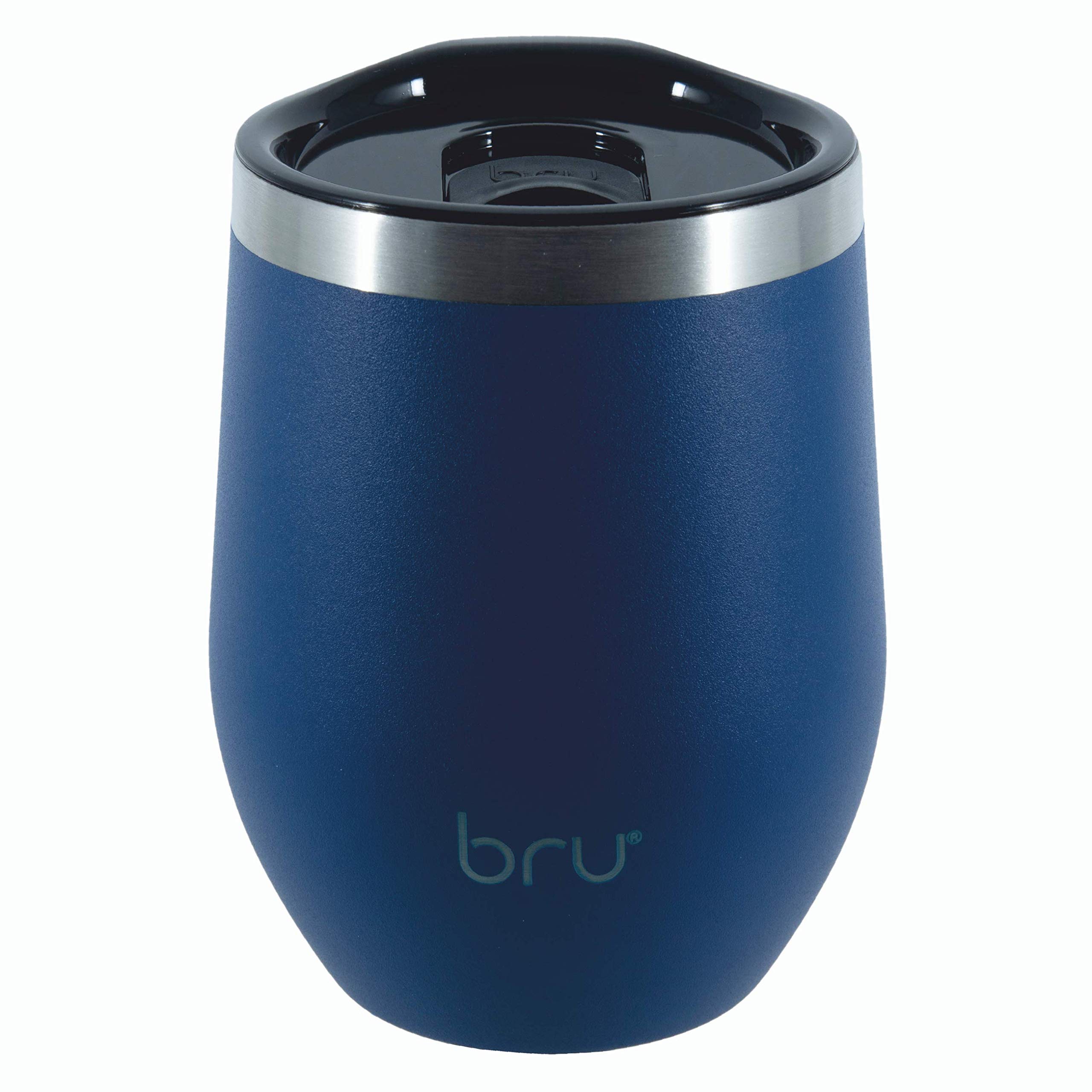 bru Reusable Coffee Cup | Travel Mug | 12oz/340ml | Vacuum Insulated | Stainless Steel | Eco-Friendly Thermal Cup (Blue Planet) โ image 1