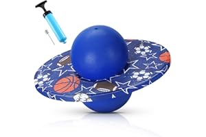WinnerWhy Pogo Trick Ball for Kids, Up to 160lbs, Pogo Stick Jumper for Boys Girls Balance Bounce Board Ball with Pump Safe Fun Indoor Outdoor Gift Toy for Christmas