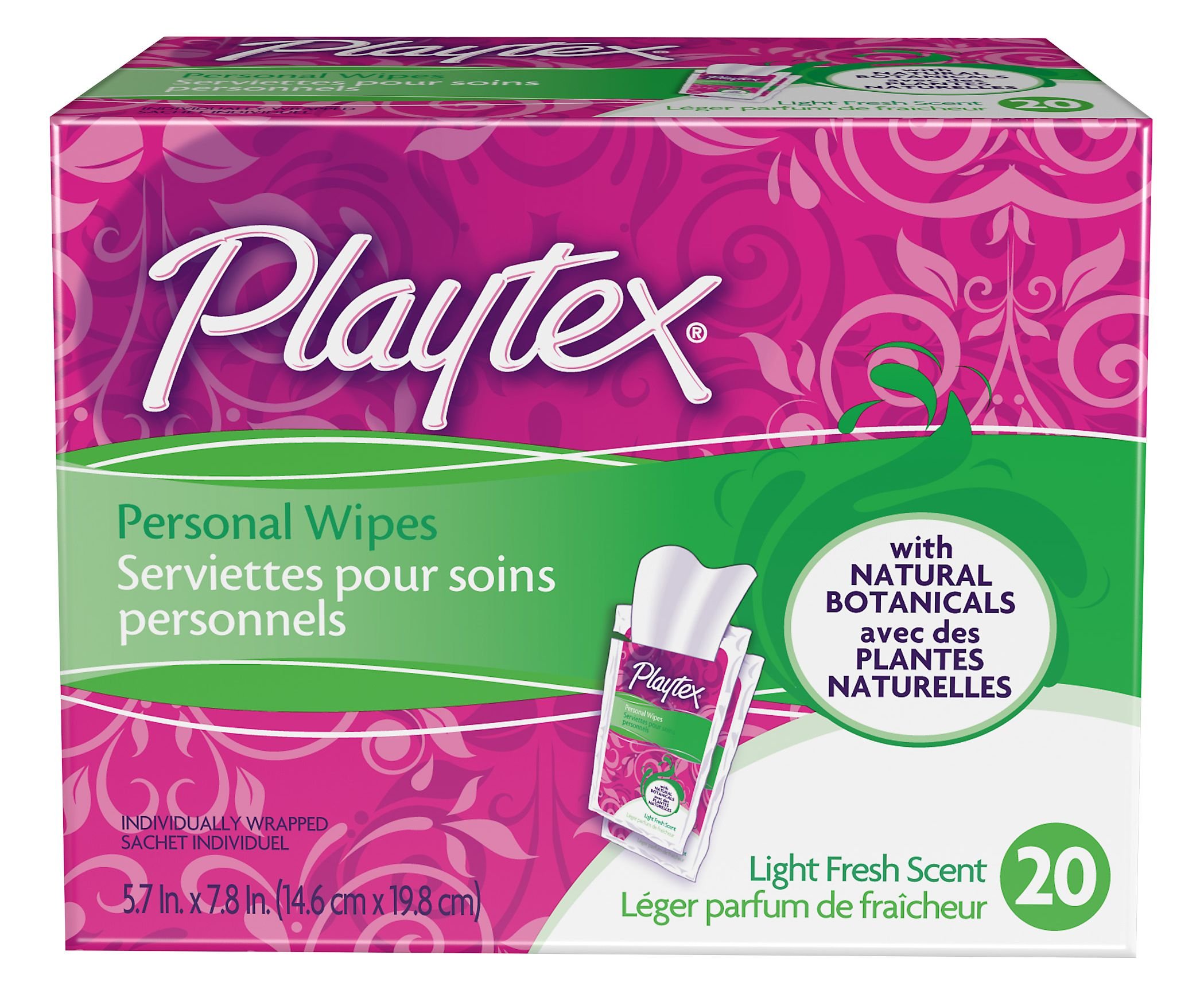 Playtex Personal Cleansing Cloths Travel Pack, 16count
