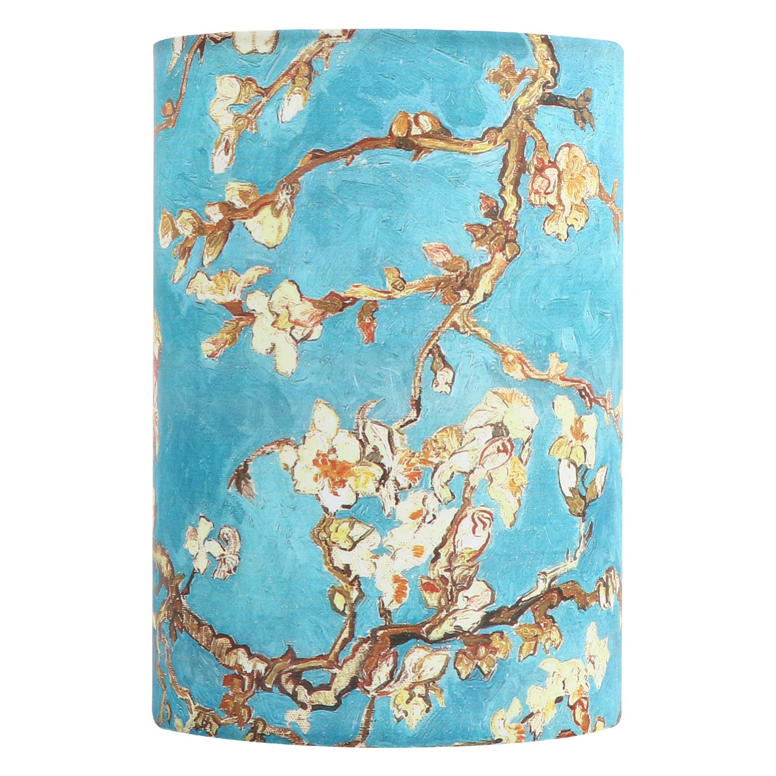 Mobestech Modern Decorative Cloth Lampshade Clip On Chandelier Cover Fitter with Floral Pattern for Table Floor Lamps Restaurant Ceiling Light Bulbs Replacement
