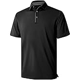 NIASHOT Men’s Polo Shirt Short Sleeve Golf Sports Casual Tee