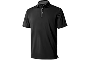 NIASHOT Men’s Polo Shirt Short Sleeve Golf Sports Casual Tee