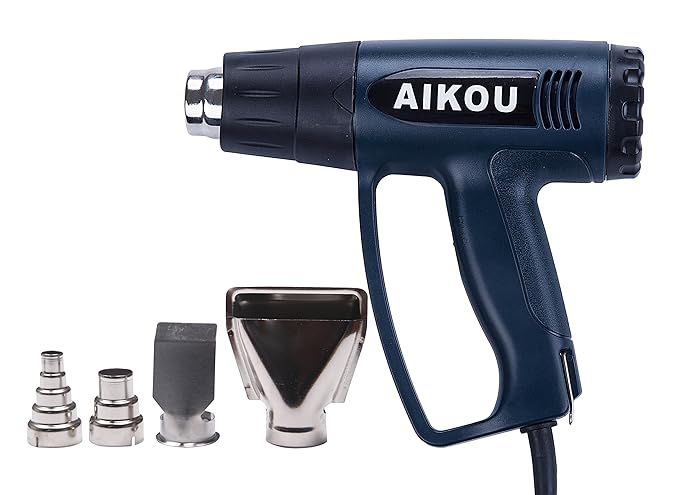 title=Pistola ad aria calda, AIKOU 220V posteriore regolabile temperatura standard