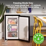 Abode Under Counter Freezer 60 L 4 Star 3 Drawers Black 48 cm A85UCFZ482E1B view 8