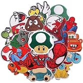 18pcs Decorative DIY Patches - Assorted Size Sew On or Iron On Appliques for Clothing, Jeans, Jackets, Pants, Dresses, Shoes, Hats, Handbags, Backpacks
