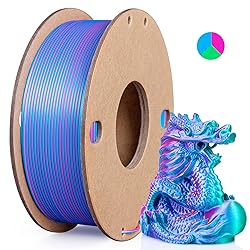 3Dgenius Silk PLA 3D Printer Filament Triple Color