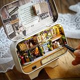 Cuteefun Miniature Doll House Kit Coffee Time with LED Lights view 3