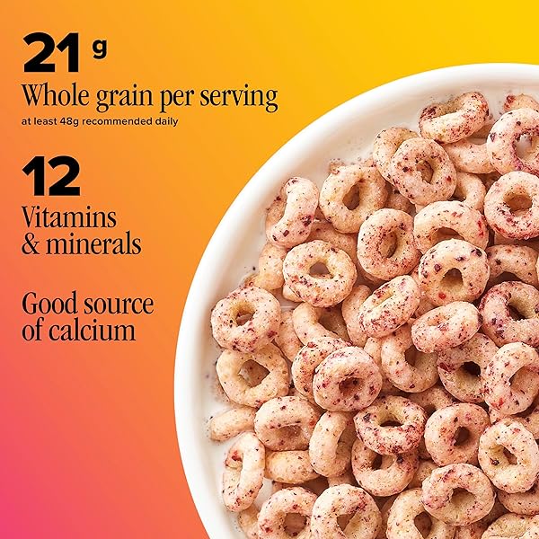 VERY BERRY CHEERIOS, HEART HEALTHY GLUTEN FREE BREAKFAST CEREAL, MADE WITH WHOLE GRAIN OATS, 10.9 OZ