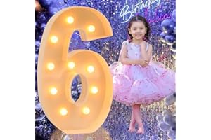 STARAISE 3FT Marquee Light Up Numbers, Large Mosaic Numbers for Balloons Frame, Marquee Light Up Letters for Sweety 16 Birthday Decorations, 60th Anniversary decor, 60th Wedding Party Decoration