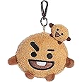 Aurora® Lovable BT21 SHOOKY Clip-On Stuffed Doll - Collectible Fun - Delightful Cuteness - Brown 4 Inches